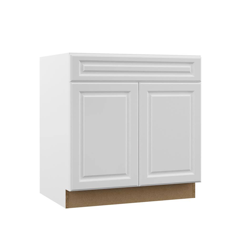 White Sink Base Kitchen Cabinet P9707